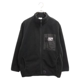 エムアンドエム(M&M)のm&m エムアンドエム MICROFLEECE FULL-ZIP STAND JACKET マイクロフリース フルジップスタンドジャケット ブラック(フライトジャケット)