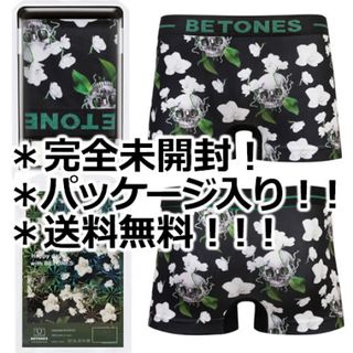 ビトーンズ(BETONES)のビトーンズ BETONS ドクロと蘭 BLACK メンズ ボクサーパンツ(ボクサーパンツ)