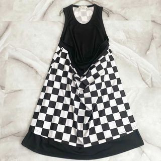 COMME des GARCONS - A12582 コムデギャルソン　21AW チェッカーレイヤードワンピース　XS