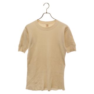 VINTAGE ヴィンテージ 60S USA製 サーマルクルーネック ワッフルニット 半袖Tシャツ カットソー アイボリー(Tシャツ/カットソー(半袖/袖なし))