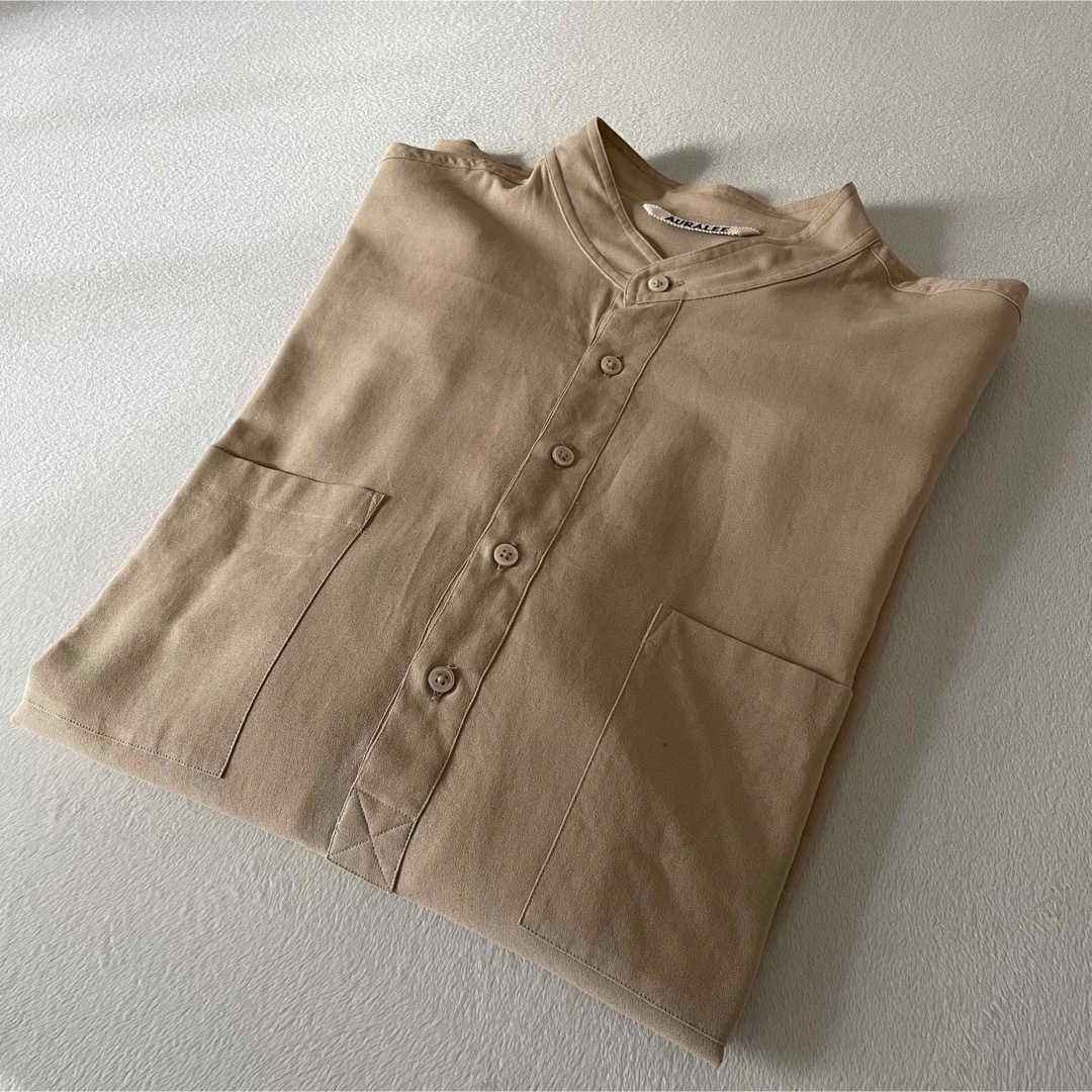 AURALEE(オーラリー)のAURALEE  SHUTTLE GEORGETTE CLOTH SHIRTS メンズのトップス(シャツ)の商品写真