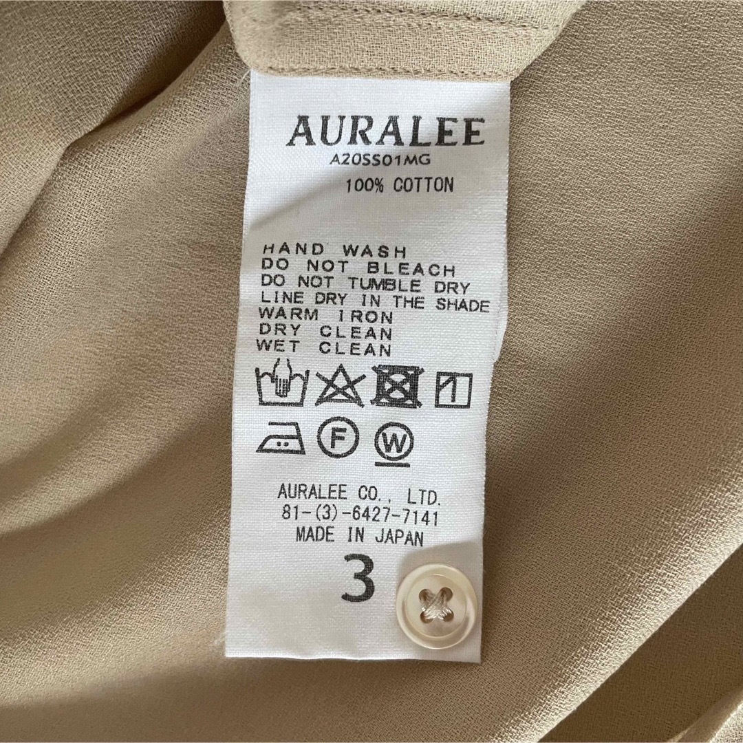 AURALEE(オーラリー)のAURALEE  SHUTTLE GEORGETTE CLOTH SHIRTS メンズのトップス(シャツ)の商品写真