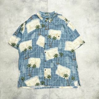 ヴィンテージ(VINTAGE)の90s〜00s Batik Bay 半袖　レーヨン　アロハ　シャツ　古着(Tシャツ/カットソー(半袖/袖なし))