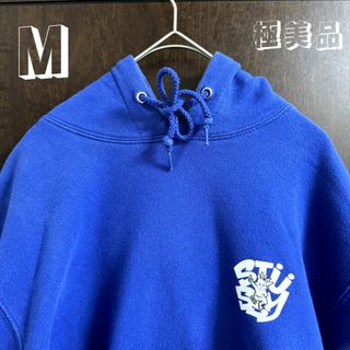 【送料無料】STUSSY ステューシー パーカー ストリート ブルー M(パーカー)