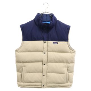 パタゴニア(patagonia)のPATAGONIA パタゴニア Down Vest ツートン ダウンベスト ベージュ/ネイビー STY27586FA14(ダウンベスト)