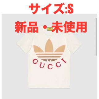 adidas x Gucci コットンTシャツ Sホワイト