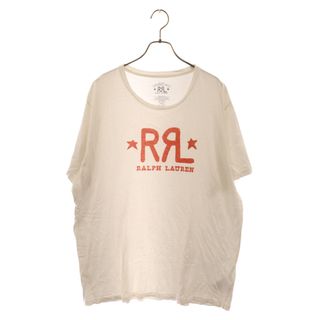 RRL - RRL ダブルアールエル ロゴプリント 半袖Tシャツカットソー ホワイト