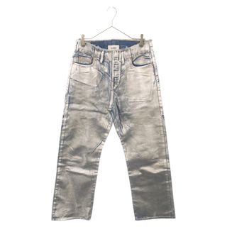 doublet ダブレット 24SS FOIL DENIM PANTS フォイル デニム パンツ シルバー/インディゴ 24SS0924PT261(デニム/ジーンズ)