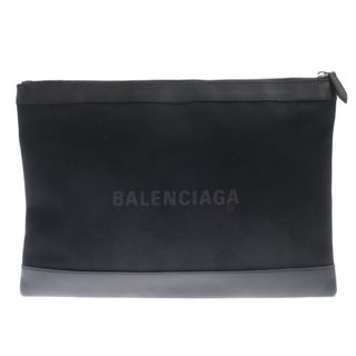 BALENCIAGA バレンシアガ キャンバス ロゴデザイン クラッチバッグ ハンドバッグ ブラック 373840 1000