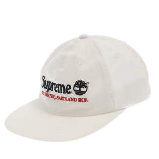 シュプリーム(Supreme)のSUPREME シュプリーム 20SS ×Timberland 6-Panel Cap ティンバーランド ロゴ刺繍 6パネル キャップ 帽子 ホワイト(キャップ)