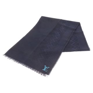 ルイヴィトン(LOUIS VUITTON)のLOUIS VUITTON ルイヴィトン Zig Zag Stole ジグザグ ロゴ刺繍 ストール M77583(マフラー)