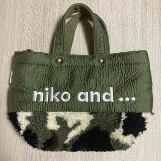 niko and... - ニコアンド　ミニボアトートバッグ　カモフラ　迷彩