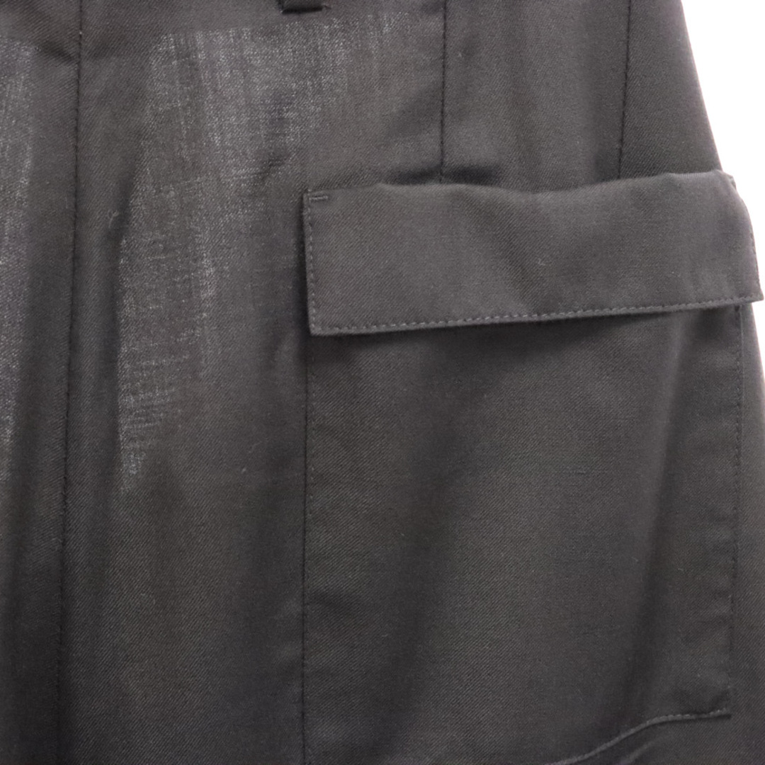 NAMACHEKO ナマチェコ 裾デザイン ウールスラックス パンツ ブラック メンズのパンツ(その他)の商品写真