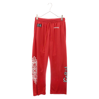 クロムハーツ(Chrome Hearts)のCHROME HEARTS クロムハーツ ×MATTY BOY MESH PANTS マッティボーイ CHロゴプリント メッシュパンツ 長ズボン レッド(その他)