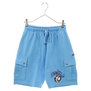 クロムハーツ(Chrome Hearts)のCHROME HEARTS クロムハーツ ×MATTY BOY SHORTS マッティボーイ ロゴプリント スウェットショーツ カーゴハーフパンツ ライトブルー(ショートパンツ)