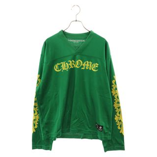 クロムハーツ(Chrome Hearts)のCHROME HEARTS クロムハーツ MESH WARM UP JERSEY CHプリントメッシュ長袖Tシャツカットソー グリーン(Tシャツ/カットソー(七分/長袖))