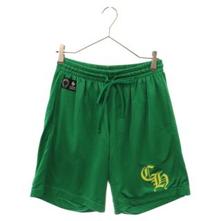 クロムハーツ(Chrome Hearts)のCHROME HEARTS クロムハーツ MESH VARSITY SHORTS CHロゴプリント メッシュハーフパンツ ショートパンツ グリーン(ショートパンツ)