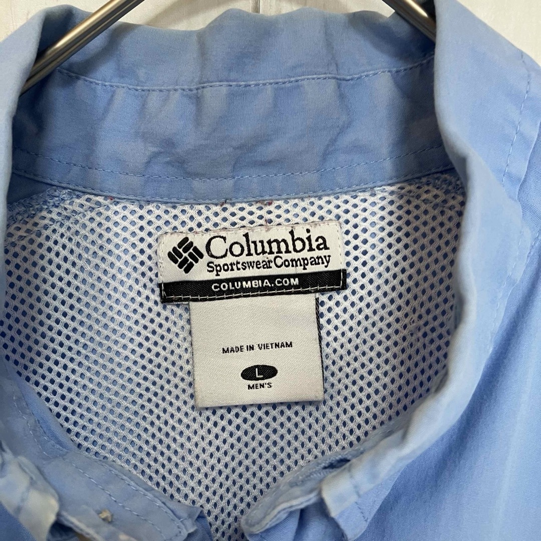 Columbia(コロンビア)のコロンビアPFG半袖フィッシングシャツ刺繍ロゴデザイン90s Z1199 メンズのトップス(シャツ)の商品写真