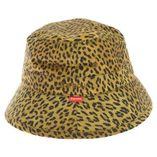 シュプリーム(Supreme)のSUPREME シュプリーム ×Barbour Waxed Cotton Crusher Sport Hat バブアー ワックス クラッシャーハット バケットハット レオパード イエロー MHA0662ME31(ハット)