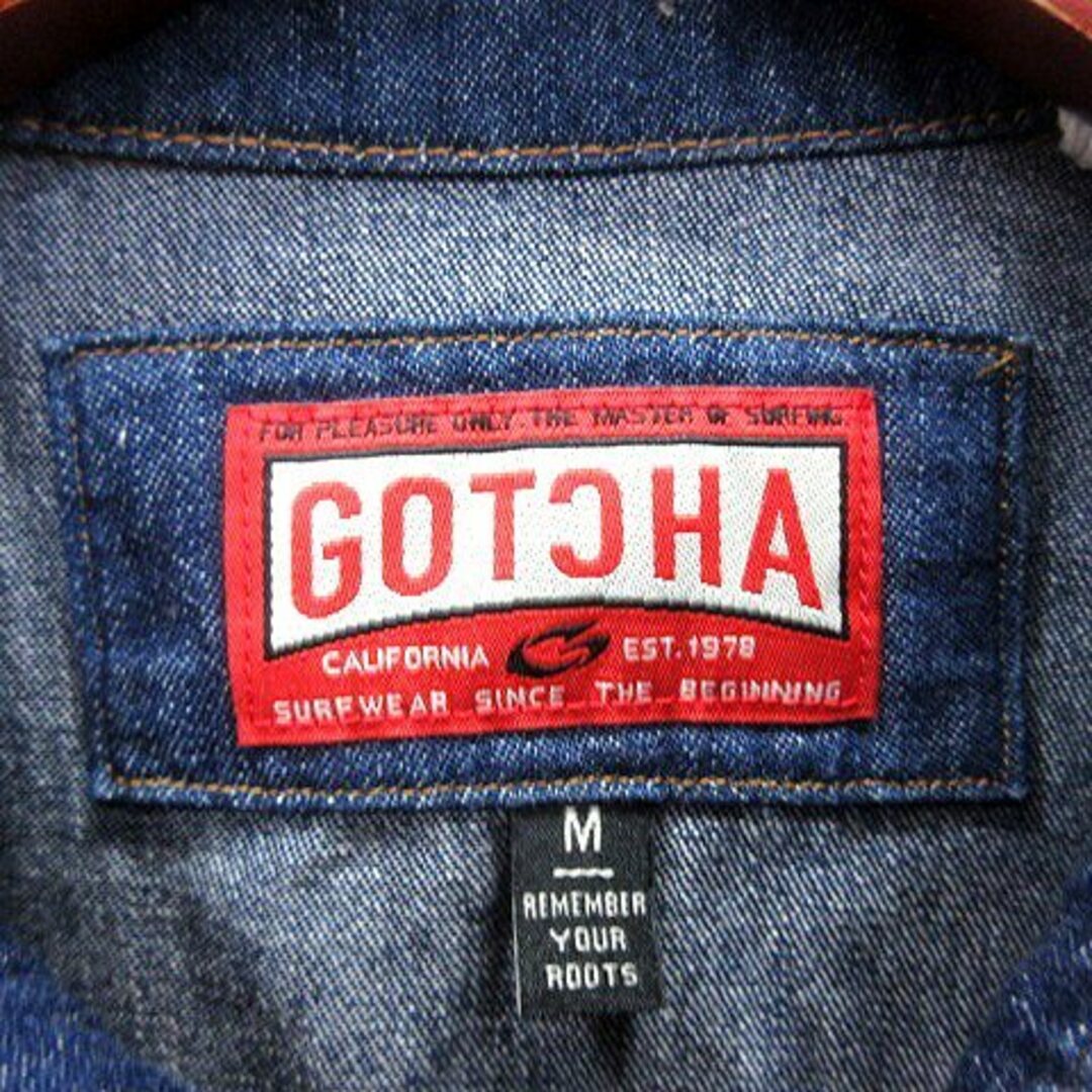 GOTCHA(ガッチャ)のガッチャ GOTCHA シャツ デニム 長袖 M インディゴ /RT メンズのトップス(シャツ)の商品写真