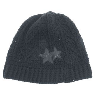 クロムハーツ(Chrome Hearts)のCHROME HEARTS クロムハーツ Aspen Cashmere Limited Beanie アスペン カシミアリミテッドビーニー スターパッチ付きニット帽 アスペン限定 ブラック(ニット帽/ビーニー)