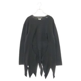 コムデギャルソンオムプリュス(COMME des GARCONS HOMME PLUS)のCOMME des GARCONS HOMME PLUS コムデギャルソンオムプリュス 23SS Circle Cutout Long Sweater サークル カットアウト ウールニット ロングセーター ブラック PK-N015(ニット/セーター)