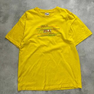 フィラ(FILA)のUSA製　90s〜00s FILA フィラ　半袖　プリントロゴ　Tシャツ　古着(Tシャツ/カットソー(半袖/袖なし))