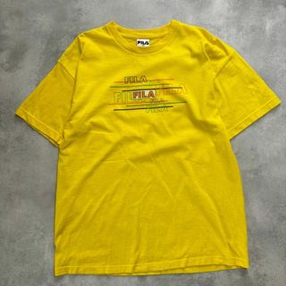 FILA - USA製　90s〜00s FILA フィラ　半袖　プリントロゴ　Tシャツ　古着