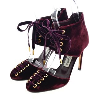 ジミーチュウ(JIMMY CHOO)のJIMMY CHOO ジミーチュー パンプス EU36(22.5cm位) エンジ 【古着】【中古】(ハイヒール/パンプス)