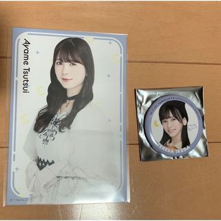 ノギザカフォーティーシックス(乃木坂46)の池田瑛紗 缶バッチ 筒井あやめ 特典ポストカード (アイドルグッズ)