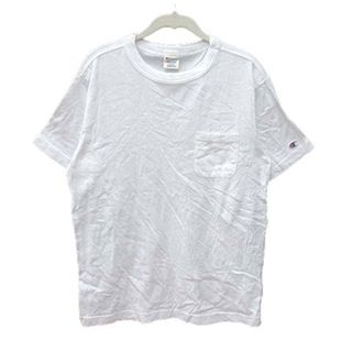 チャンピオン(Champion)のチャンピオン Tシャツ カットソー 半袖 クルーネック ロゴワッペン M 白(Tシャツ/カットソー(半袖/袖なし))