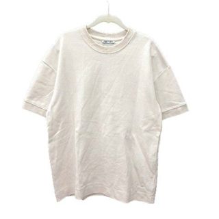 ザラ(ZARA)のザラ ZARA Tシャツ カットソー 半袖 ラウンドネック S ライトベージュ(カットソー(半袖/袖なし))