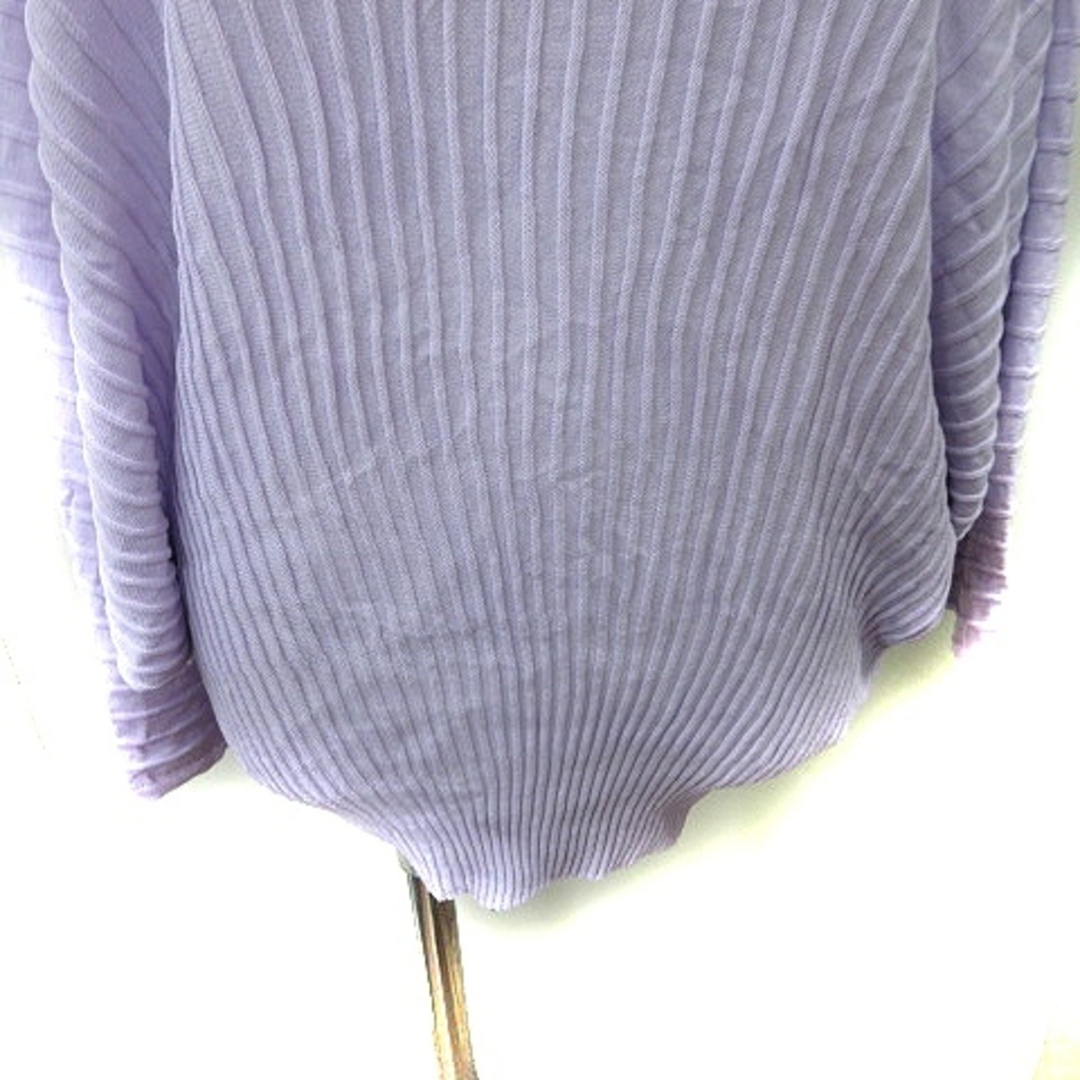 OFUON(オフオン)のオフオン コンフィー クチュール チュニック リブ 長袖 38 紫 パープル レディースのトップス(チュニック)の商品写真