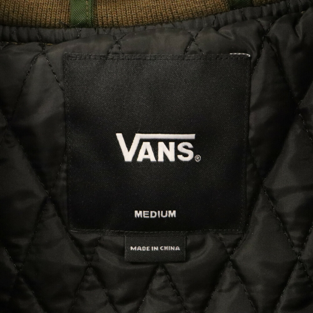 VANS(ヴァンズ)のVANS ヴァンズ 22AW ラグランスリーブ カモフラ柄 ロングコーチ ブルゾンジャケット カーキ VN0A33Y697I メンズのジャケット/アウター(フライトジャケット)の商品写真