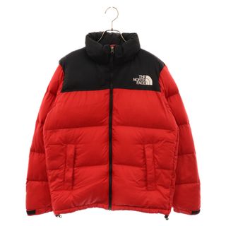 ザノースフェイス(THE NORTH FACE)のTHE NORTH FACE ザノースフェイス NUPTSE JACKET ヌプシ ロゴ刺繍 ジップアップ ダウンジャケット レッド ND91841(ダウンジャケット)