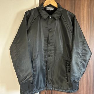 コムデギャルソン(COMME des GARCONS)の【早い者勝ち】コムデギャルソン ボアコーチジャケット ブラック Mサイズ(ナイロンジャケット)