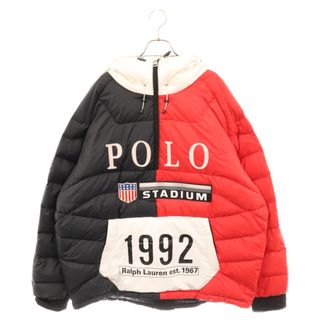 POLO RALPH LAUREN - POLO RALPH LAUREN ポロラルフローレン winter stadium 1992 ハーフジップ ナイロンダウンジャケット レッド 710730204001