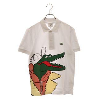 ラコステ(LACOSTE)のLACOSTE ラコステ ×Jean-Michel Tixier ジャンミシェル ティキシエ ポロシャツ 半袖 ホワイト PH0410L(ポロシャツ)