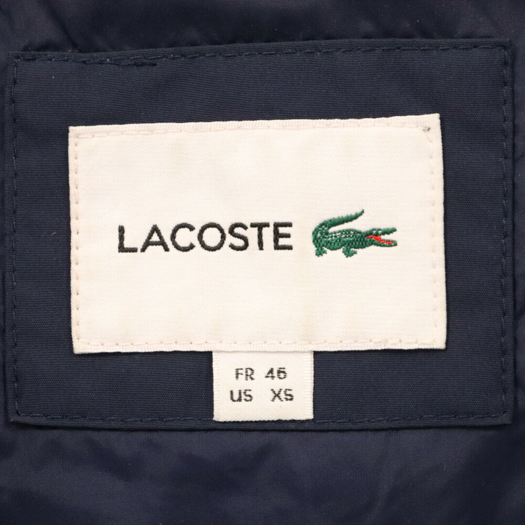 LACOSTE(ラコステ)のLACOSTE ラコステ ワッペン ロゴ ジップアップ ダウン ジャケット ネイビー BH7890 メンズのジャケット/アウター(ダウンジャケット)の商品写真