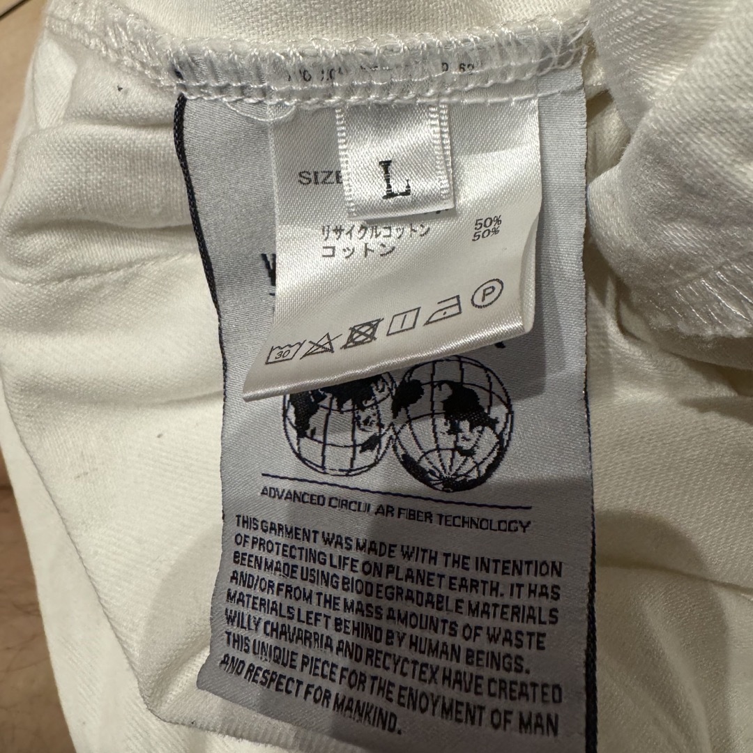 WILLY CHAVARRIA(ウィリーチャバリア)のWILLY CHAVARRIA JAIL PANTS WHITE Ｌサイズ メンズのパンツ(その他)の商品写真