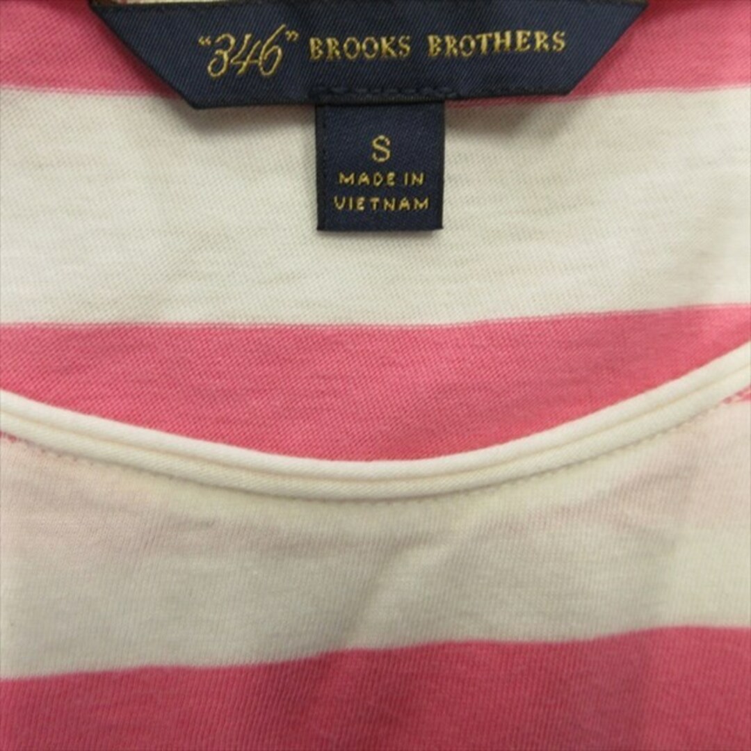 Brooks Brothers(ブルックスブラザース)の346 ブルックスブラザーズ BROOKS BROTHERS ボーダーTシャツ レディースのトップス(Tシャツ(半袖/袖なし))の商品写真