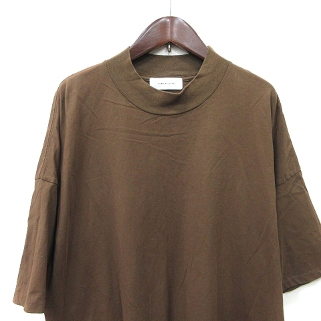 Adam et Rope'(アダムエロぺ)のアダムエロペ Tシャツ カットソー 半袖 M 茶 ブラウン /YI メンズのトップス(Tシャツ/カットソー(半袖/袖なし))の商品写真