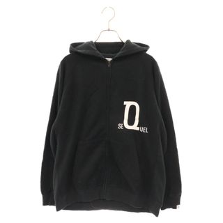 SEQUEL シークエル Logo Zip Parka ロゴジップアップパーカー ブラック(パーカー)