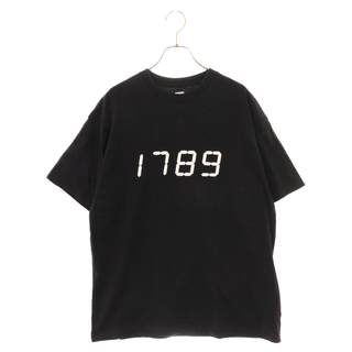 SEQUEL シークエル 1789 Logo Tee 1789ロゴ半袖Tシャツ ブラック(Tシャツ/カットソー(半袖/袖なし))