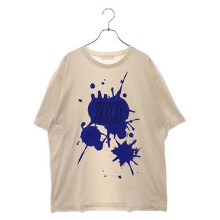 ゴッドセレクショントリプルエックス(GOD SELECTION XXX)のGOD SELECTION XXX ゴッドセレクショントリプルエックス ×fragment design Paint Tee フラグメントデザイン ペイント半袖Tシャツ ホワイト/ブルー(Tシャツ/カットソー(半袖/袖なし))