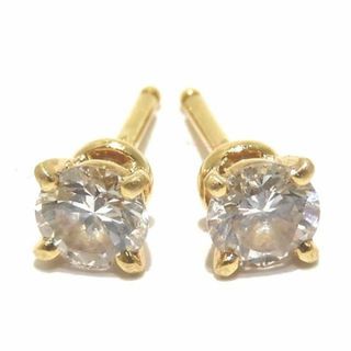 Cartier - 美品 Cartier カルティエ ソリテール クラシック ピアス K18YG ☆ レディース 1895 1粒ダイヤモンド 0.24/0.24ct ▼ ロト0000/6C6D