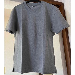 ユニクロ(UNIQLO)のユニクロ ビッグシルエットポケット付きBネックTシャツ半袖 グレー メンズXS(Tシャツ/カットソー(半袖/袖なし))