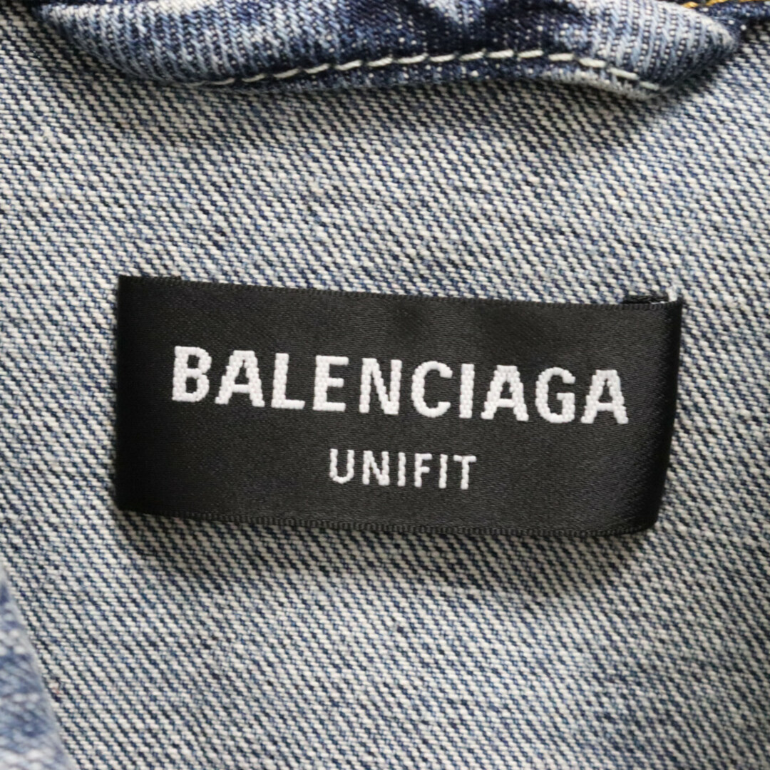 Balenciaga(バレンシアガ)のBALENCIAGA バレンシアガ 23SS Oversized Cut-up Denim Jacket オーバーサイズド カットアップ デニムジャケット インディゴ 697779TMW26 メンズのジャケット/アウター(Gジャン/デニムジャケット)の商品写真