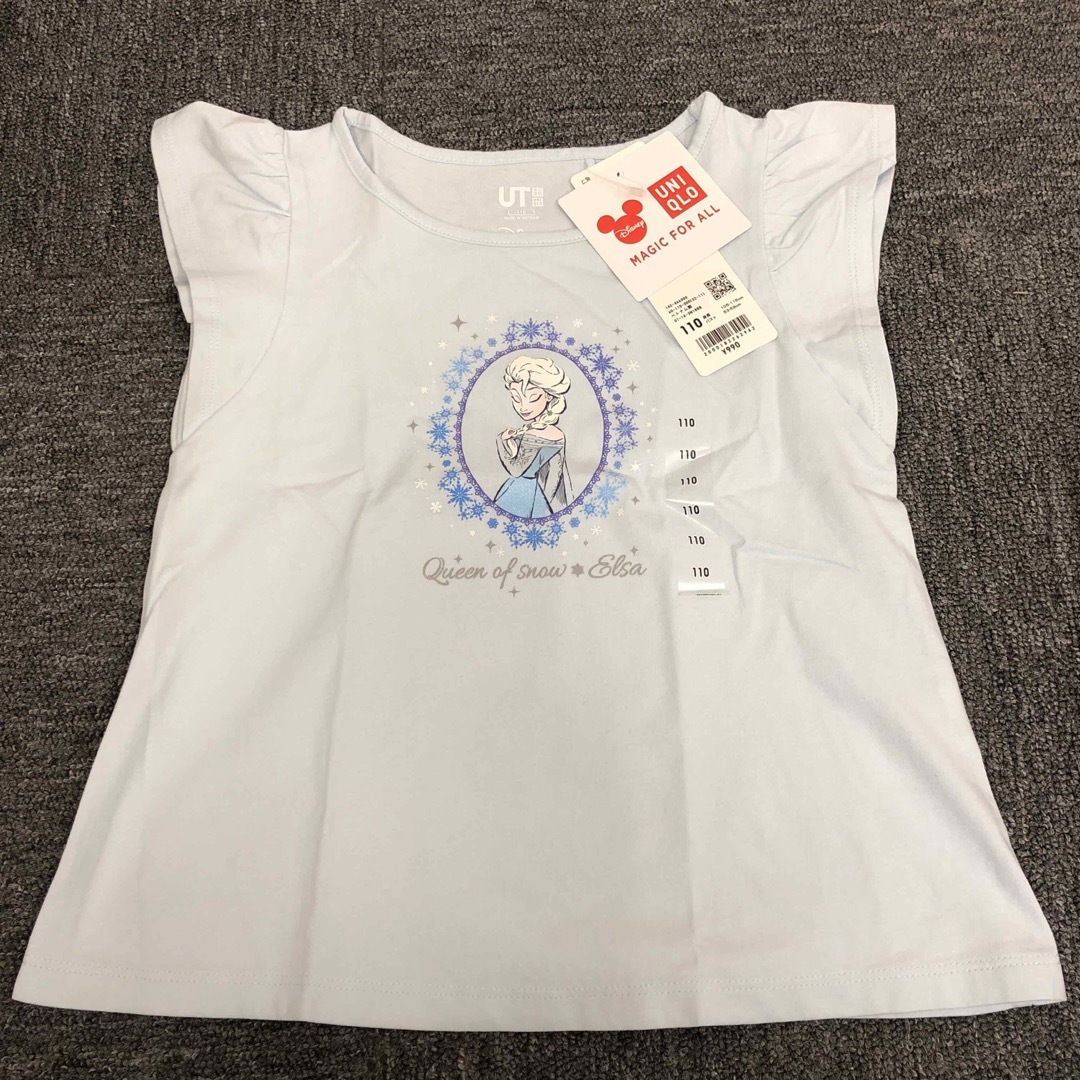 UNIQLO(ユニクロ)の即決 UNIQLO ユニクロ Disney ディズニー UT エルサ 半袖 キッズ/ベビー/マタニティのキッズ服女の子用(90cm~)(Tシャツ/カットソー)の商品写真