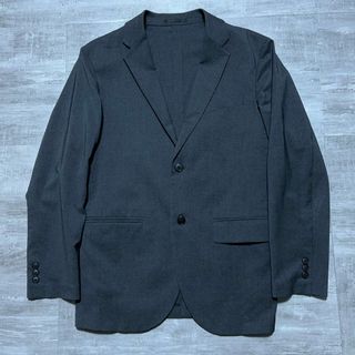 ユニクロ(UNIQLO)の美品 UNIQLO ユニクロ 感動ジャケット グレー テーラードジャケット M(テーラードジャケット)